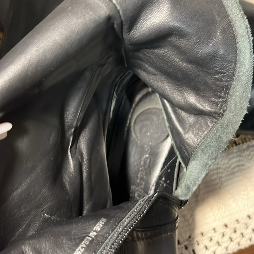 EVERYBODY BY E.Z. MODA BLACK LEATHER BOOTS